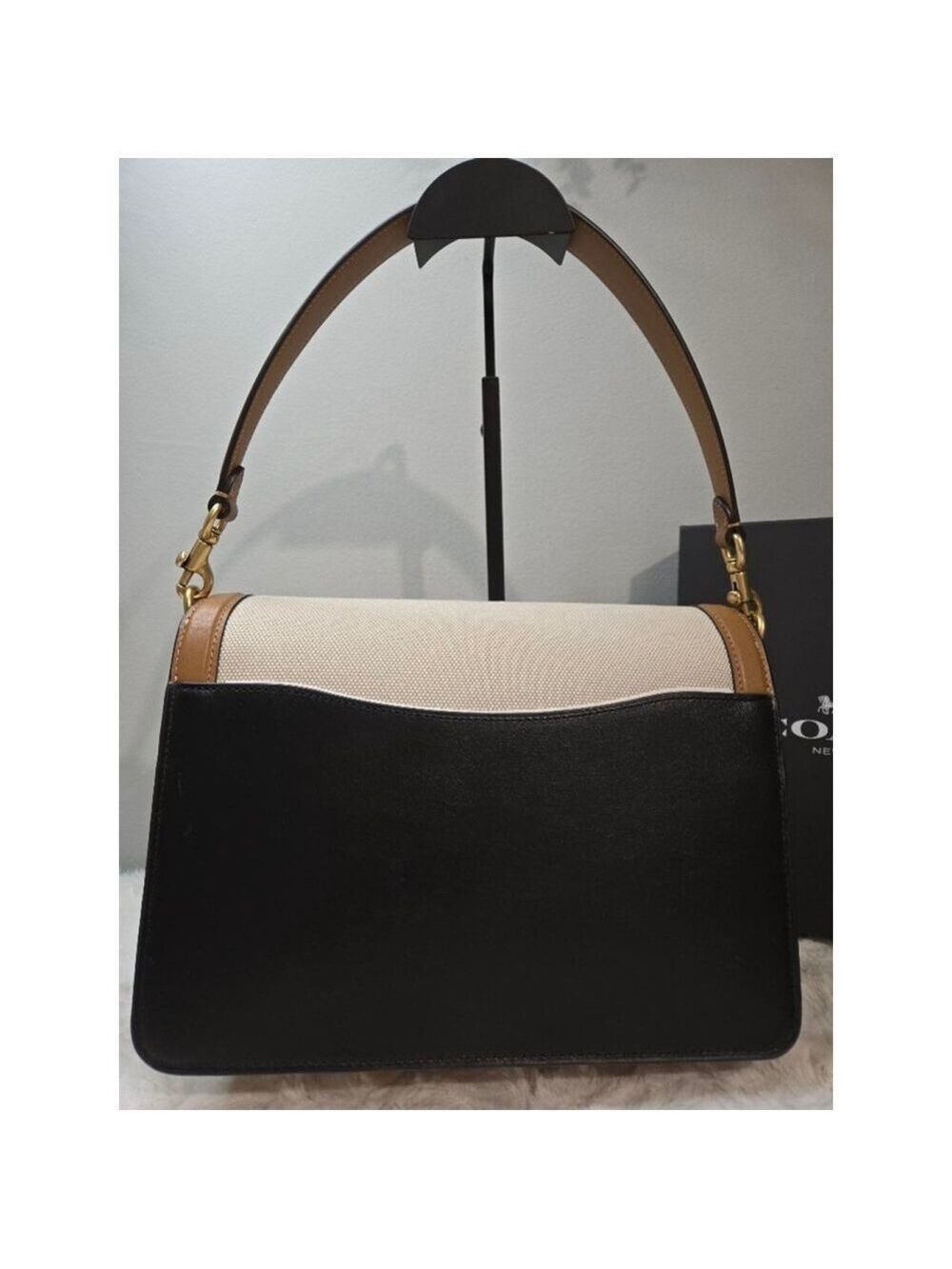Coach Tabby Canvas Leather Flap Snap Shoulder Bag, NWT - Picture 7 of 16